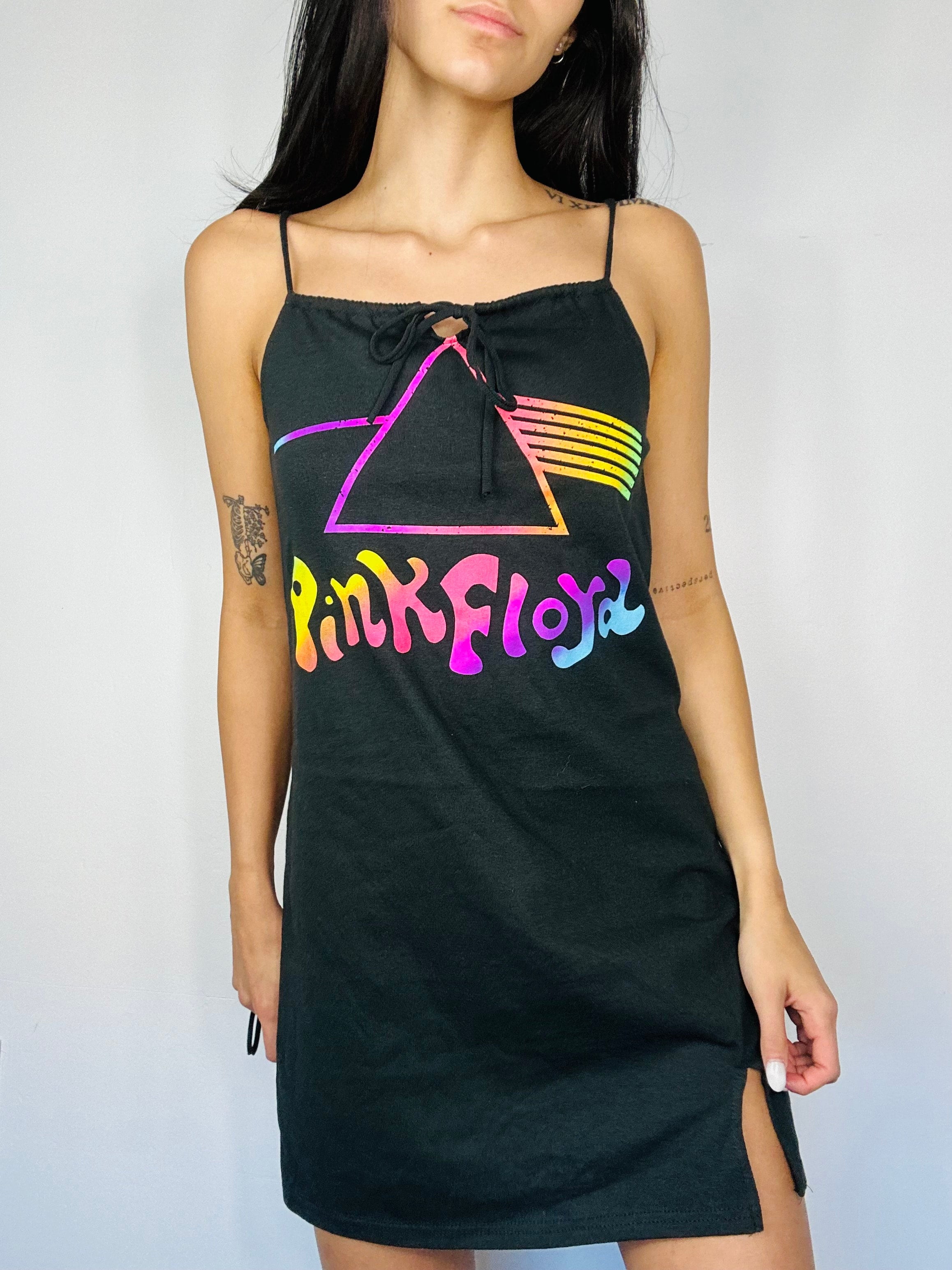 Pink Floyd Prism Colorful Adjustable Dress Knee Deep Melrose