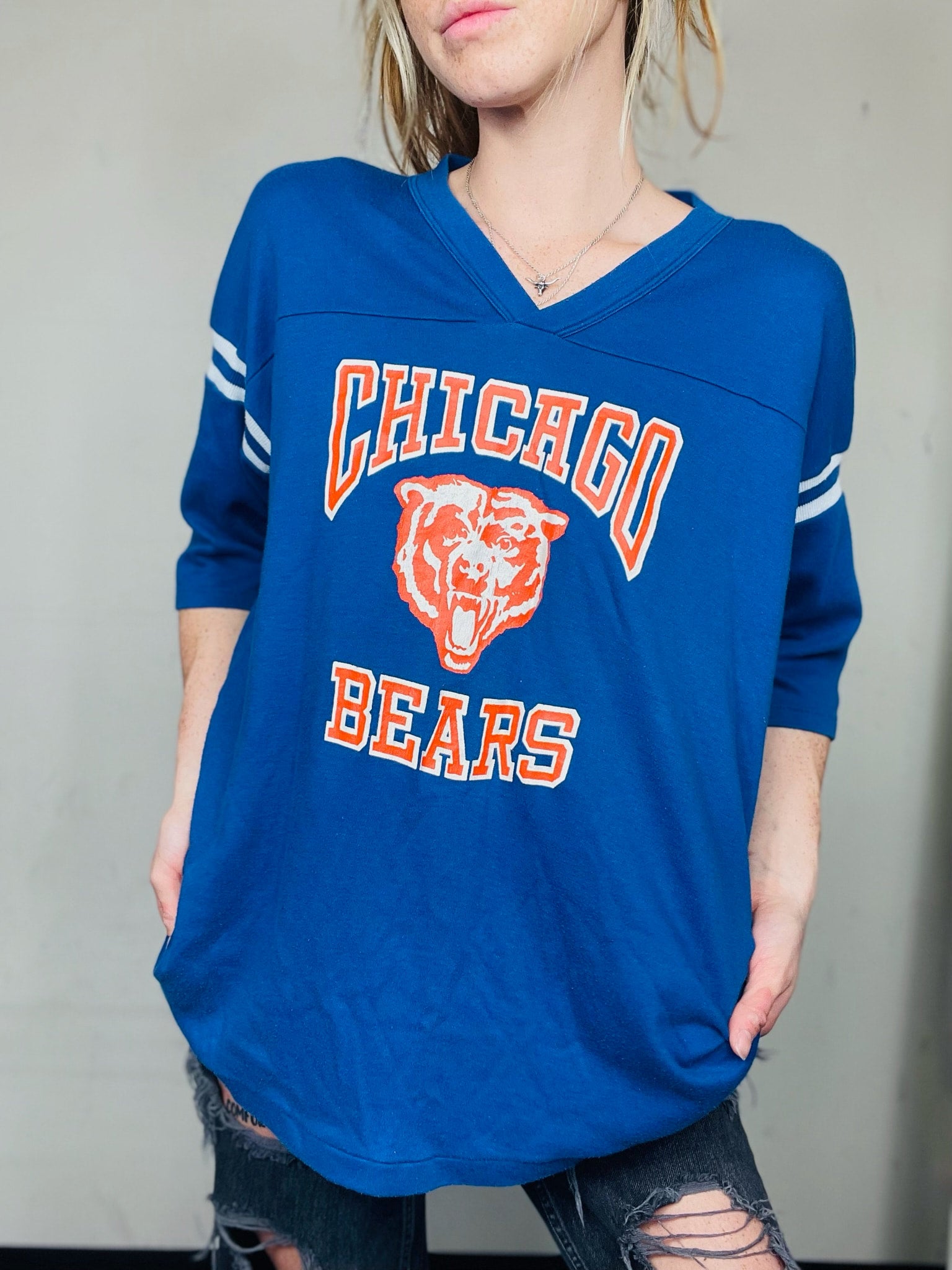 Women's chicago bears deals throwback jersey